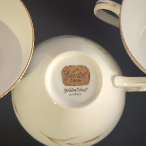 Violet China Golden Wheat Cups - Picture 6 of 6